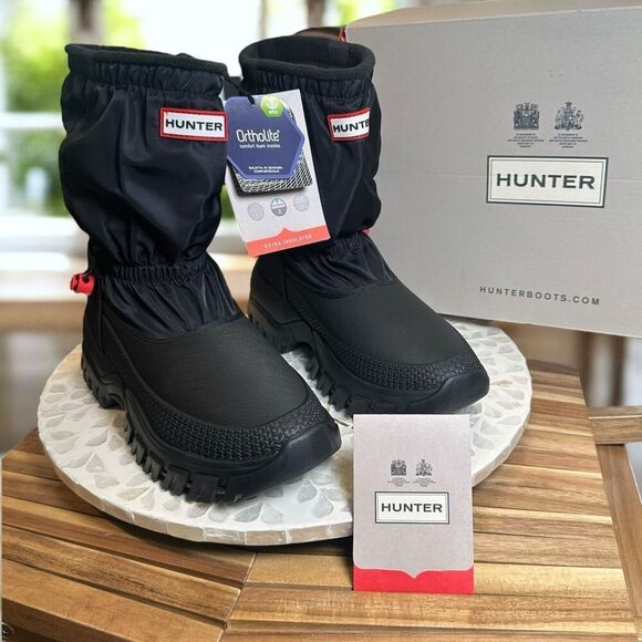 Hunter Wanderer Insulated Short Slouch Winter Snow Boots Women US 8 / EU 39 NIB - Picture 14 of 14